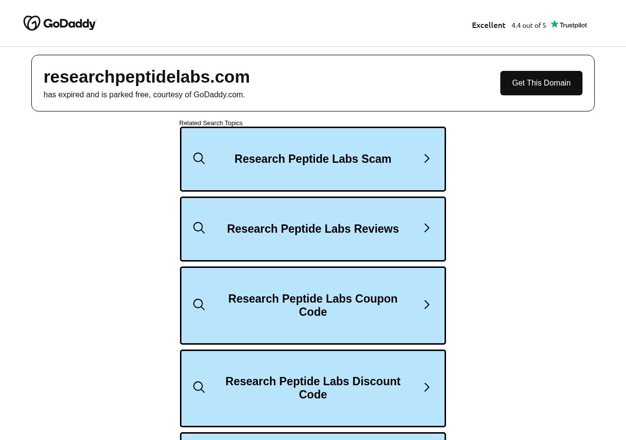 Homepage screenshot of the Research Peptide Labs research-peptide website (USA (Florida)).